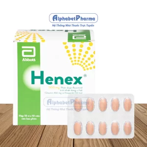 Henex 500mg (10 vỉ x 10 viên/hộp)