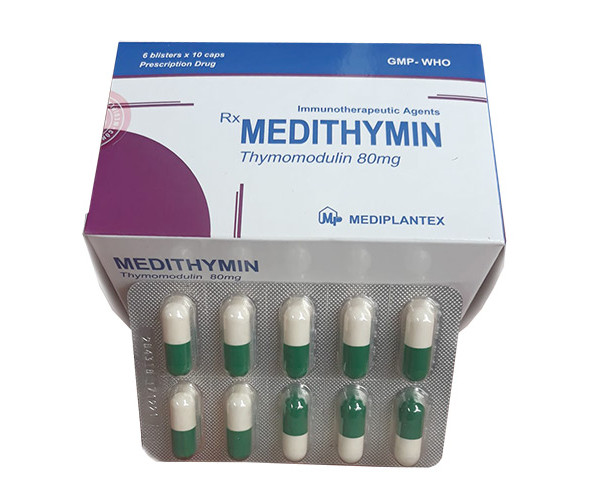Thuốc tăng cường miễn dịch Medithymin 80mg (6 vỉ x 10 viên/hộp)