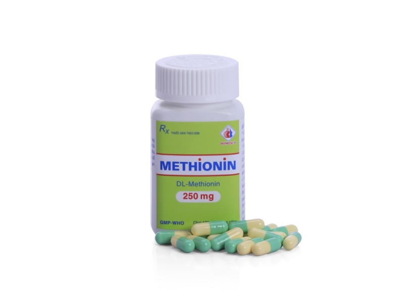 Thuốc trị quá liều paracetamol Methionin 250mg DMC (100 viên/chai)