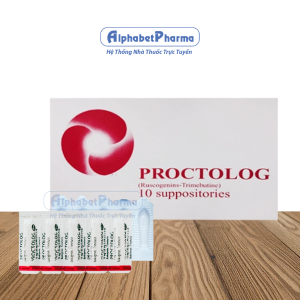Thuốc điều trị bệnh trĩ Proctolog dạng viên đặt (2 vỉ x 5 viên/hộp)