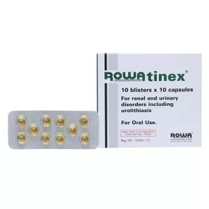 Thuốc điều trị sỏi niệu, sỏi thận Rowatinex (10 vỉ x 10 viên/hộp)