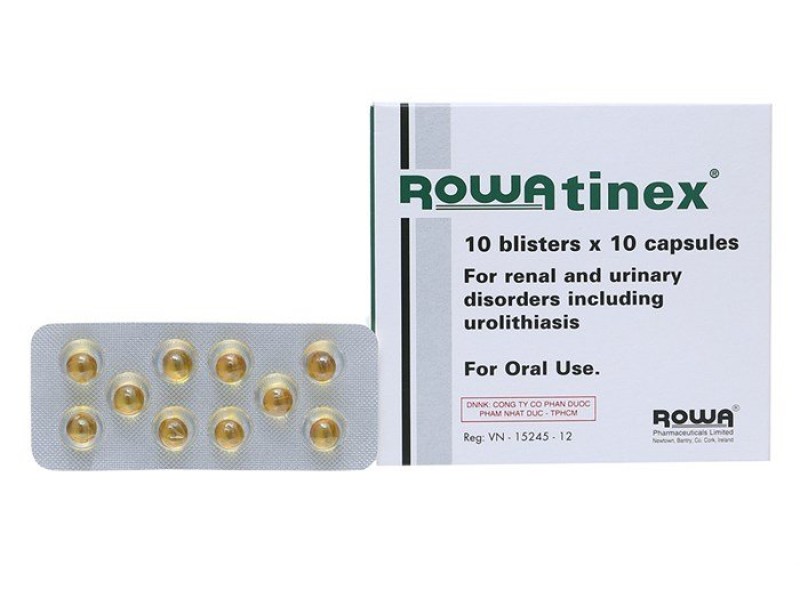Thuốc điều trị sỏi niệu, sỏi thận Rowatinex (10 vỉ x 10 viên/hộp)