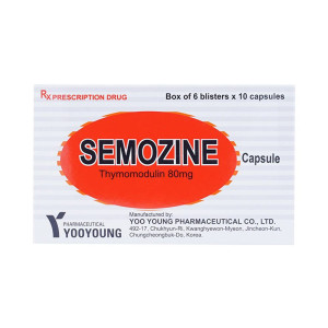 Thuốc tăng cường miễn dịch Semozine 80mg (6 vỉ x 10 viên/hộp)