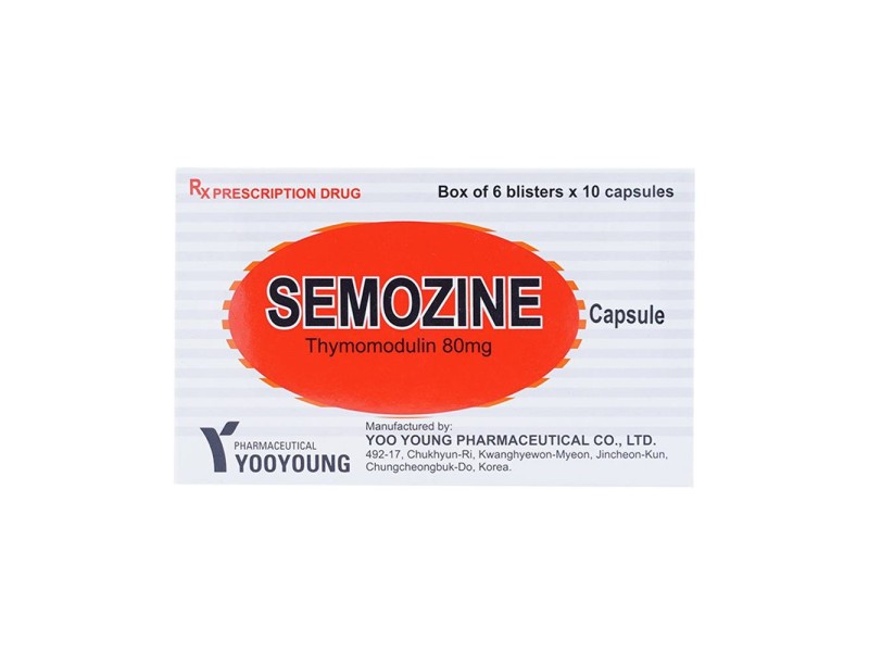 Thuốc tăng cường miễn dịch Semozine 80mg (6 vỉ x 10 viên/hộp)