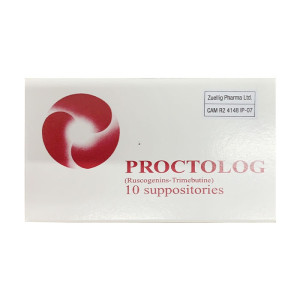 Thuốc điều trị bệnh trĩ Proctolog dạng viên đặt (2 vỉ x 5 viên/hộp)