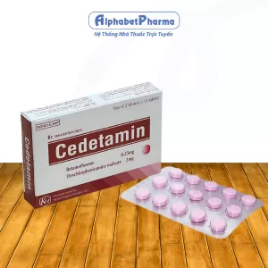 Thuốc chống dị ứng Cedetamin (2 vỉ x 15 viên/hộp)