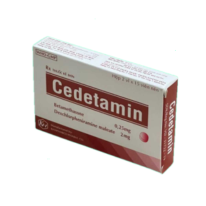 Thuốc chống dị ứng Cedetamin (2 vỉ x 15 viên/hộp)