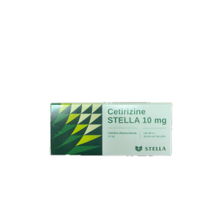 Thuốc chống dị ứng Cetirizine Stella 10mg (10 vỉ x 10 viên/hộp)