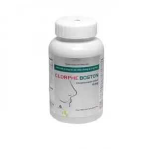 Thuốc điều trị viêm mũi dị ứng, chảy nước mũi Clorpheboston 4mg (1000 viên/chai)