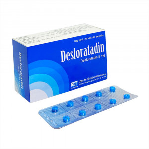 Thuốc chống dị ứng, kháng histamin Desloratadin 5mg F.T.Pharma (10 vỉ x 10 viên/hộp)