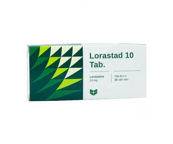 Thuốc chống dị ứng Lorastad 10mg (10 vỉ x 10 viên/hộp)