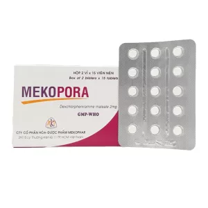 Mekopora 2mg (2 vỉ x 15 viên/hộp)
