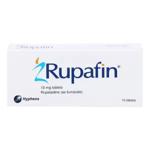 Thuốc điều trị viêm mũi dị ứng, mề đay Rupafin 10mg (10 viên/hộp)