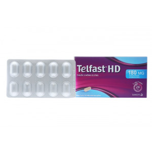 Thuốc chống dị ứng Telfast HD 180mg (10 viên/hộp)