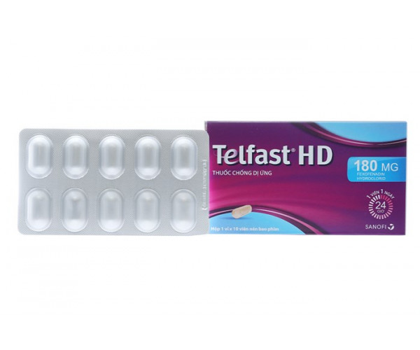 Thuốc chống dị ứng Telfast HD 180mg (10 viên/hộp)
