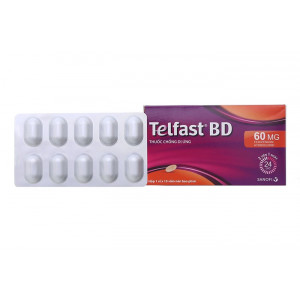 Thuốc chống dị ứng Telfast BD 60mg (10 viên/hộp)