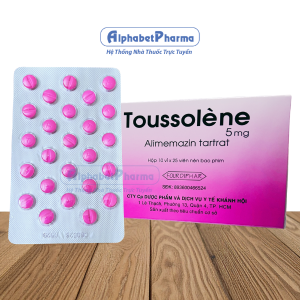 Thuốc chống dị ứng Toussolene 5mg (10 vỉ x 25 viên/hộp)