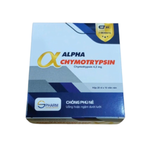 Thuốc kháng viêm chống phù nề Alphachymotrypsin 4200 S.Pharm (20 vỉ x 10 viên/hộp)