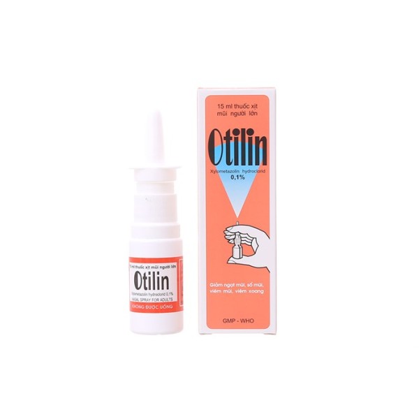 Thuốc xịt mũi trị viêm mũi, viêm xoang Otilin 0.1% (15ml)