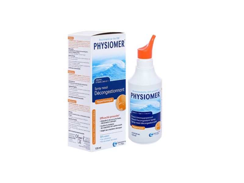 Nước biển xịt mũi Physiomer Decongestant Hypertonic (135ml)