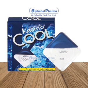 Thuốc nhỏ mắt trị mỏi mắt, đỏ mắt, ngứa mắt V.Rohto Cool (12ml)