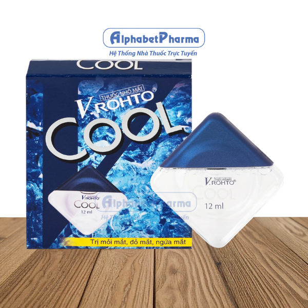 Thuốc nhỏ mắt trị mỏi mắt, đỏ mắt, ngứa mắt V.Rohto Cool (12ml)