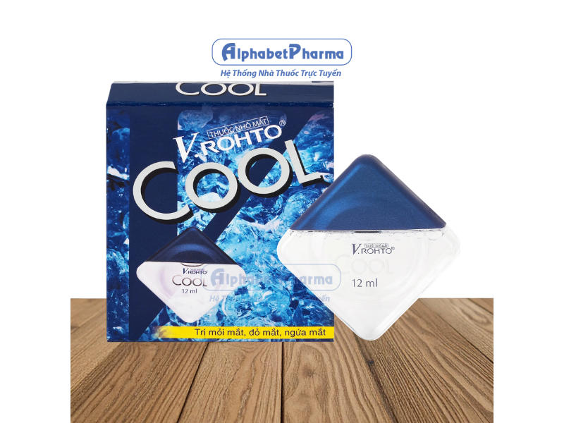 Thuốc nhỏ mắt trị mỏi mắt, đỏ mắt, ngứa mắt V.Rohto Cool (12ml)