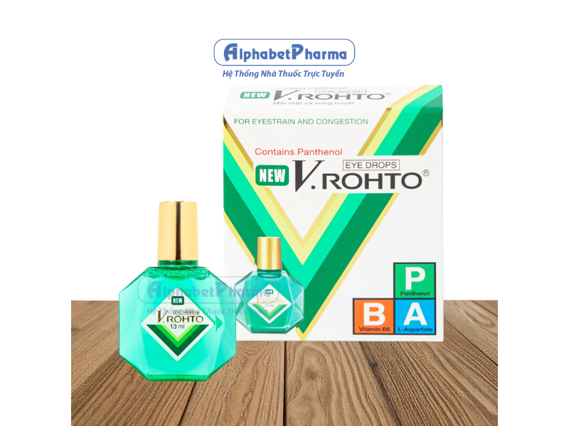 Thuốc nhỏ mắt điều trị mỏi mắt, đỏ mắt và giữ ẩm cho mắt V.Rohto New (13ml)
