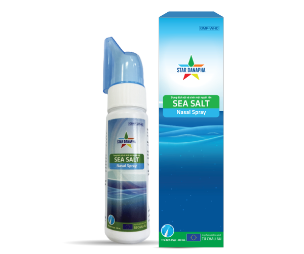 Dung dịch xịt vệ sinh mũi Sea Salt Nasal Spray người lớn (80ml)