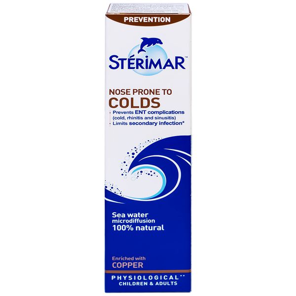 Dung dịch xịt mũi cho trẻ từ 6 tháng Sterimar Nose Prone To Colds (50ml)