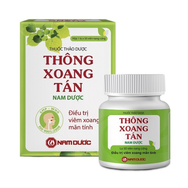 Thuốc trị viêm xoang Thông Xoang Tán (50 viên/hộp)