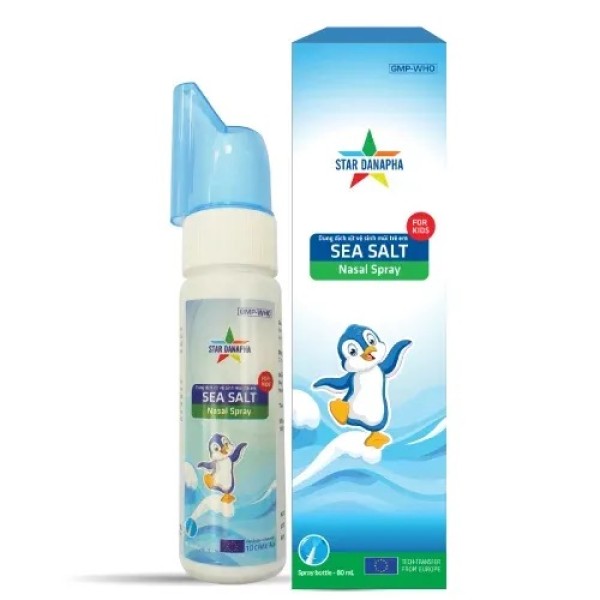 Dung dịch xịt vệ sinh mũi Sea Salt Nasal Spray for kids (80ml)