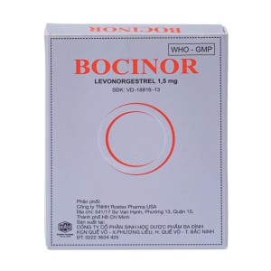 Thuốc tránh thai khẩn cấp trong vòng 72 giờ Bocinor (1.5mg)