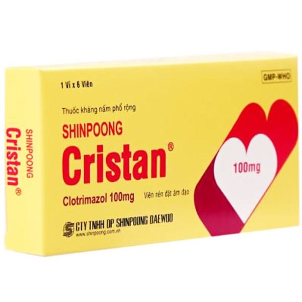 Viên đặt phụ khoa Cristan (6 viên/hộp)