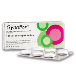 Viên đặt âm đạo dự phòng và trị nhiễm khuẩn âm đạo Gynoflor (6 viên/hộp)