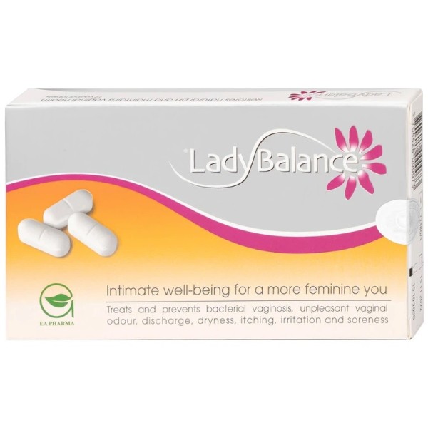 Viên đặt âm đạo dự phòng và trị nhiễm khuẩn âm đạo LadyBalance (12 viên/hộp)