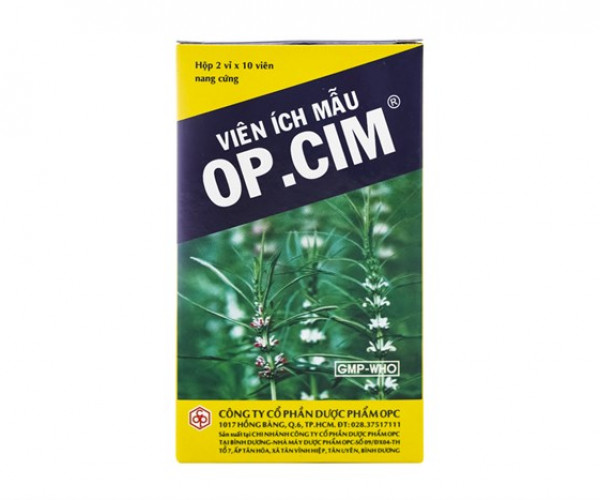 Thuốc điều hòa kinh nguyệt Viên ích mẫu OP.CIM (5 vỉ x 10 viên/hộp)