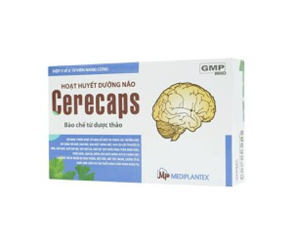 Hoạt huyết dưỡng não Cerecaps (3 vỉ x 10 viên/hộp)
