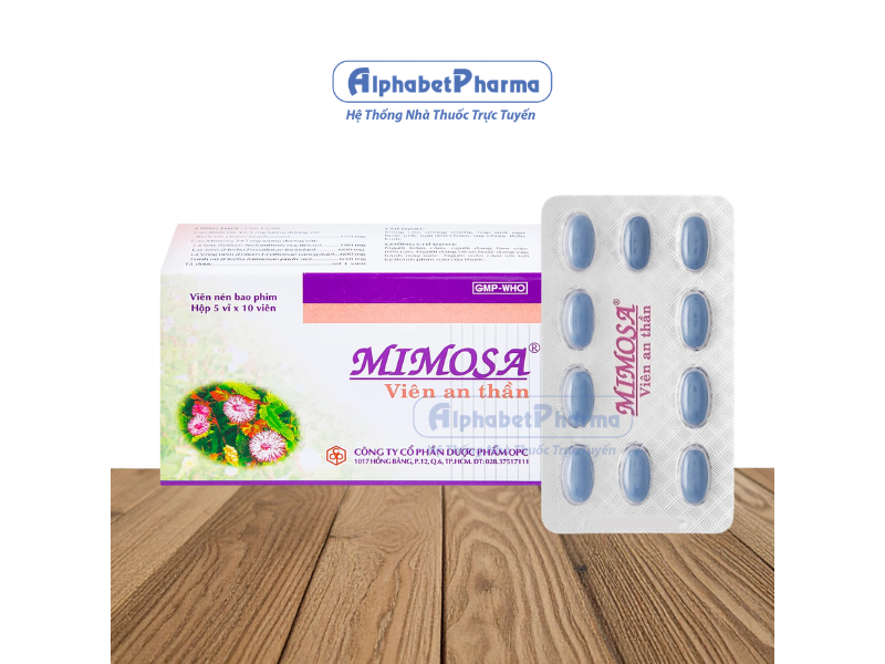 Thuốc an thần Mimosa (5 vỉ x 10 viên/hộp)