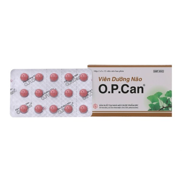 Viên dưỡng não O.P.Can (2 vỉ x 15 viên/hộp)