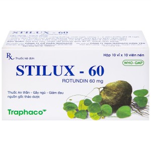 Thuốc an thần, gây ngủ, giảm đau Stilux-60 (10 vỉ x 10 viên/hộp)