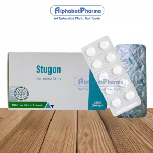 Thuốc trị rối loạn tiền đình, chống say xe Stugon 25mg (10 vỉ x 10 viên/hộp)