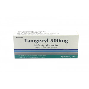 Thuốc trị chóng mặt Tamgezyl 500mg (2 vỉ x 10 viên/hộp)