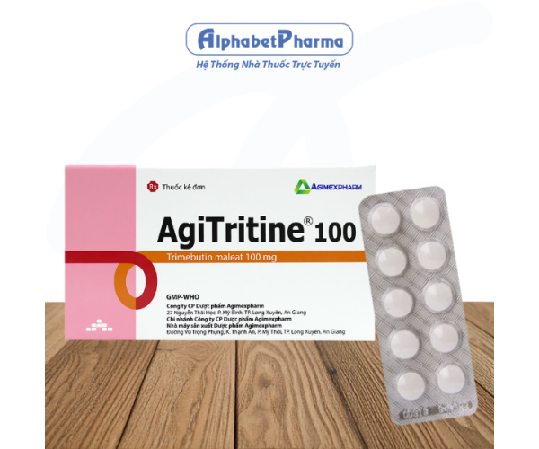 Thuốc trị rối loạn nhu động ruột AgiTritine 100 (10 vỉ x 10 viên/hộp)