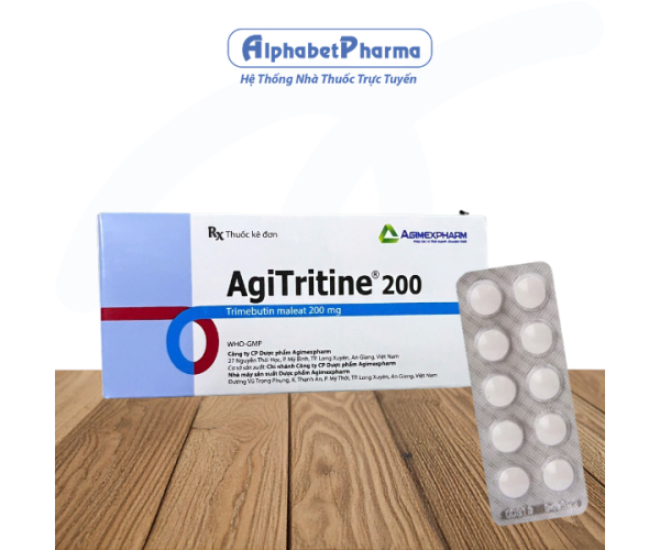 Thuốc điều trị hội chứng ruột kích thích Agitritine 200 (5 vỉ x 10 viên/hộp)