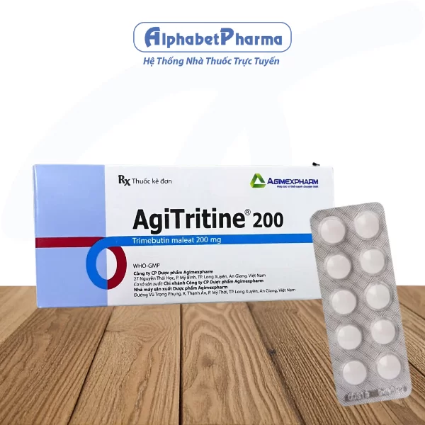 Thuốc điều trị hội chứng ruột kích thích Agitritine 200 (5 vỉ x 10 viên/hộp)