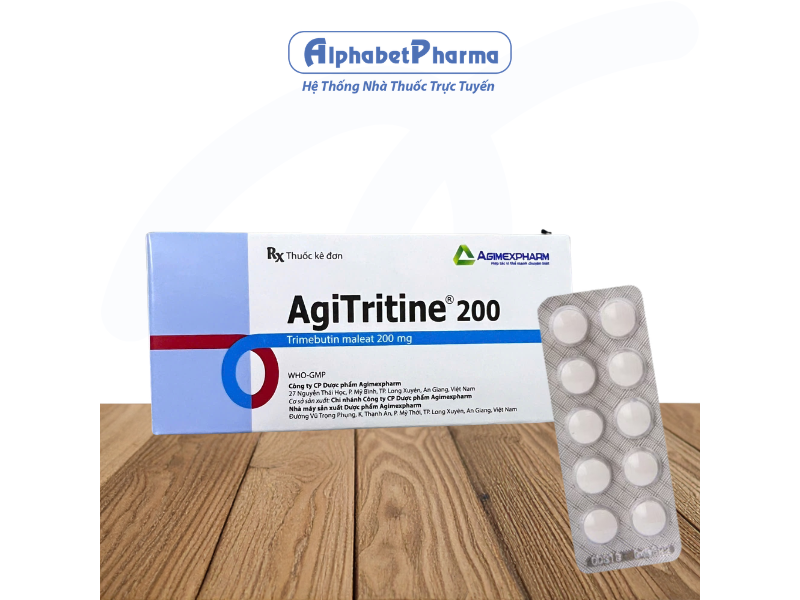 Thuốc điều trị hội chứng ruột kích thích Agitritine 200 (5 vỉ x 10 viên/hộp)
