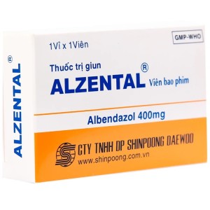 Thuốc trị giun, sán Alzental 400mg