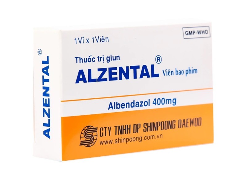 Thuốc trị giun, sán Alzental 400mg