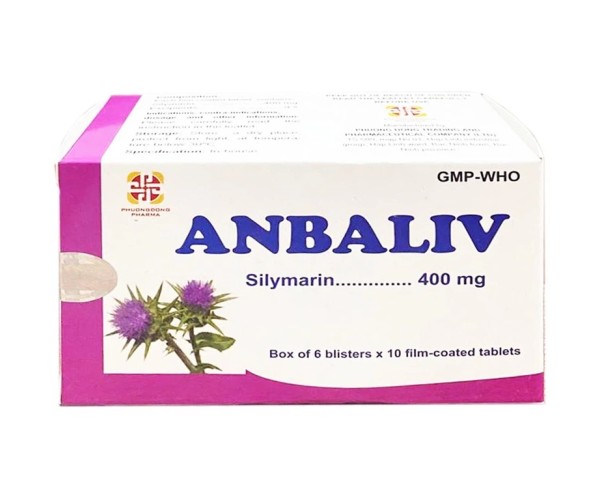 Thuốc hỗ trợ điều trị các bệnh về gan Anbaliv (6 vỉ x 10 viên/hộp)